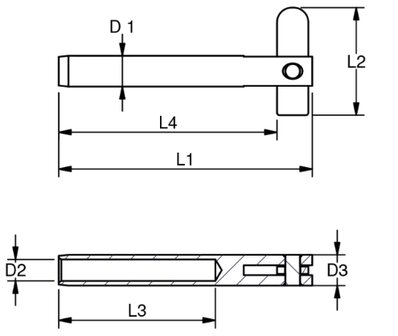 Dropnose terminal 4mm